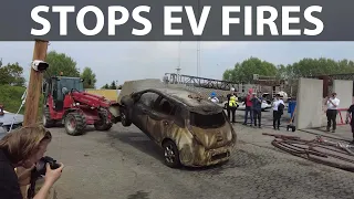 Jøni equipment for putting out fires in EVs