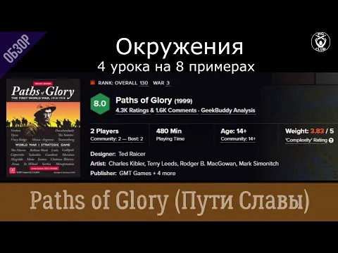 Paths of Glory [GMT]. Пути славы через окружения