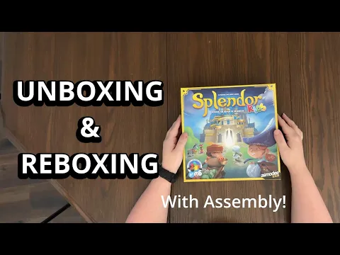 Splendor Kids - Game Unboxing & Reboxing with Assembly - See What's In The Box