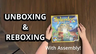 Splendor Kids - Game Unboxing & Reboxing with Assembly - See What's In The Box