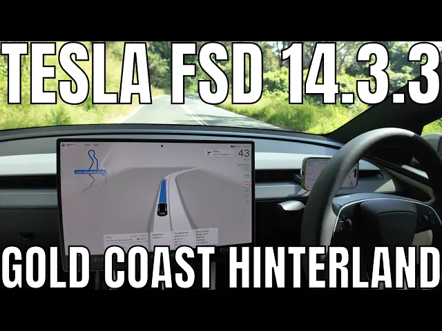 Tesla Model Y L FSD Supervised 14.3.3 | Gold Coast Hinterland Drive