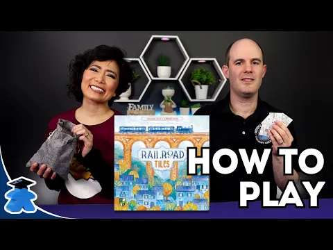 Railroad Tiles - How to Play Board Game. Tile placement version of Railroad Ink