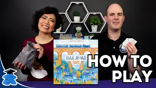 Railroad Tiles - How to Play Board Game. Tile placement version of Railroad Ink