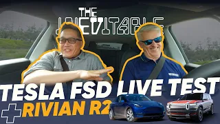 Tesla FSD v14 1-HOUR+ Live Test & Rivian R2 First Drive Impressions