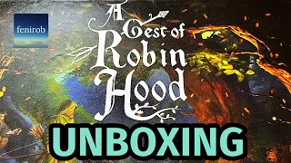 A Gest Of Robin Hood Board Game | Unboxing (No Talking)