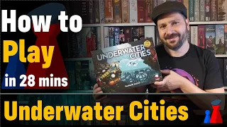 How to play Underwater Cities boardgame - Full teach + Visuals - Peaky Boardgamer