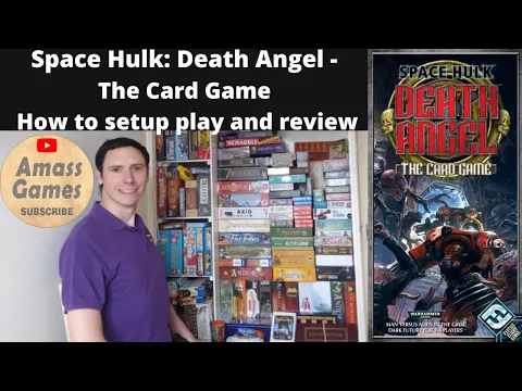 Space Hulk: Death Angel - The Card Game - how to setup play and review * AmassGames* FFG Warhammer
