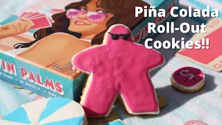 Pina Colada Cookies from Twin Palms | Board Game Bakes