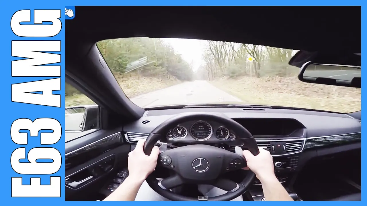 POV Mercedes Benz E63 AMG 6.2 V8 W212 FAST! Drive LAUNCH CONTROL Acceleration & Sound