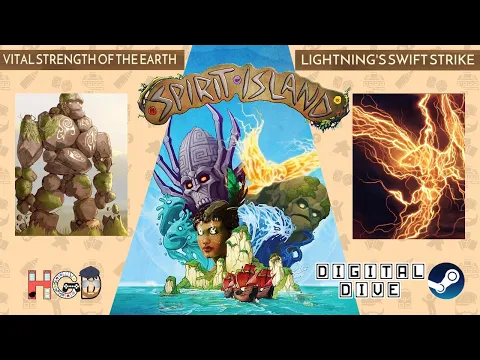 Vital Strength of the Earth & Lightning's Swift Strike – Spirit Island Digital