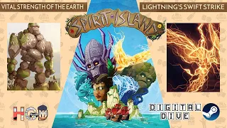 Vital Strength of the Earth & Lightning's Swift Strike – Spirit Island Digital