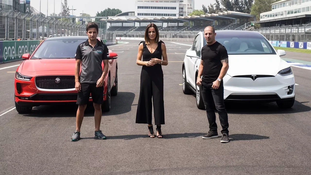 2019 Jaguar i-Pace Vs Tesla Model X - Challenge Test