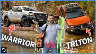 Mitsubishi Triton GSR v Nissan Navara SL Warrior | Tame v Tweaked Ute | Drive.com.au