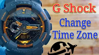 Casio G Shock How To Change Time Zone? (Time Zone Adjustment)