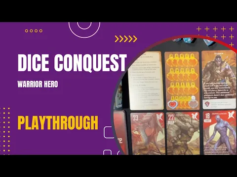 Dice Conquest Board Game Warrior Hero | Playthrough #4 | DaniCha