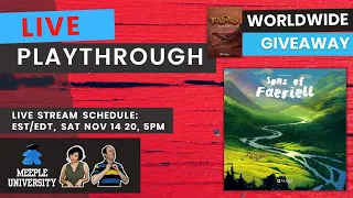LIVE - Sons of Faeriell Board Game -  Playthrough & Volfyirion Worldwide Giveaway