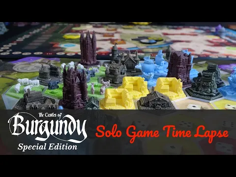 Castles of Burgundy Special Edition Solo in Less than 1 Minute (Board Game Time Lapse)
