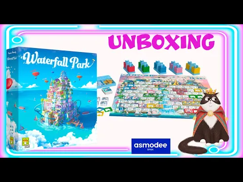 Unboxing WATERFALL PARK*ASMODEE * Te enseñamos que trae este magnífico juego de negociación.