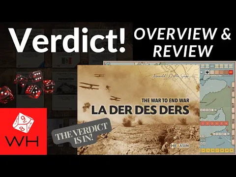 Verdict! La Der des Ders: The War to End War | Wargame | Boardgame | Solitaire | WW1 | Review