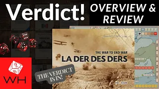 Verdict! La Der des Ders: The War to End War | Wargame | Boardgame | Solitaire | WW1 | Review