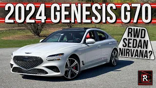 The 2024 Genesis G70 3.3T Is A Exemplary Twin-Turbo Powered RWD Sports Sedan