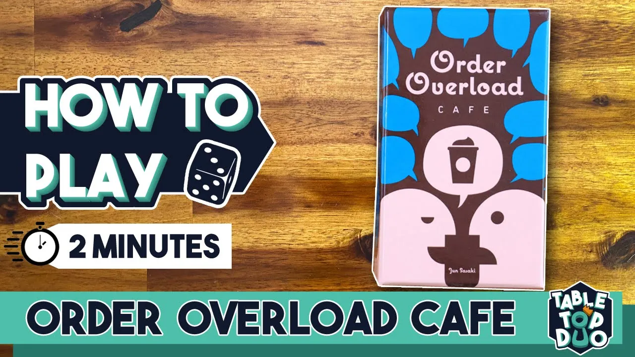 How to Play Order Overload Cafe Card Game in 2 Minutes