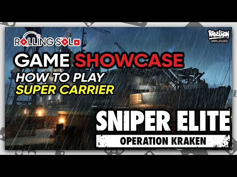 Sniper Elite The Board Game: Operation Kraken | Solo Playthrough | Extended Play | Super Carrier