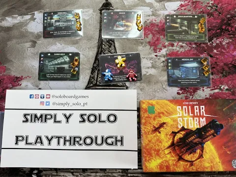 Solar Storm solo board game play through