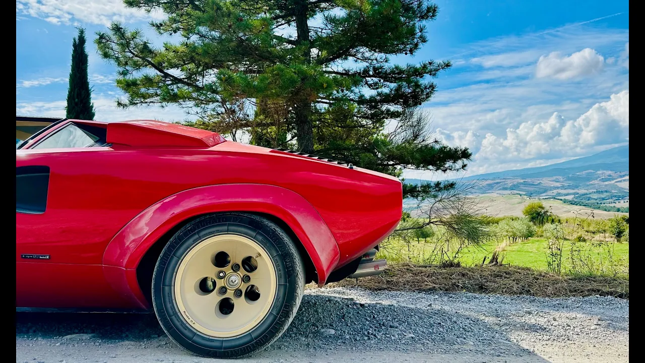 Lamborghini Countach in Tuscany & why you need to visit Ferruccio Lamborghini's Winery