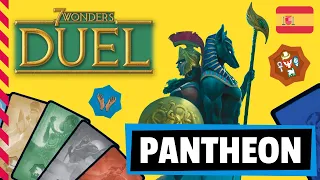7 WONDERS DUEL PANTHEON Juego de mesa -  Reseña / Tutorial / Cómo se juega (Español)
