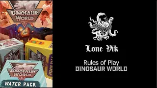 How to Play - Dinosaur World KS Edition
