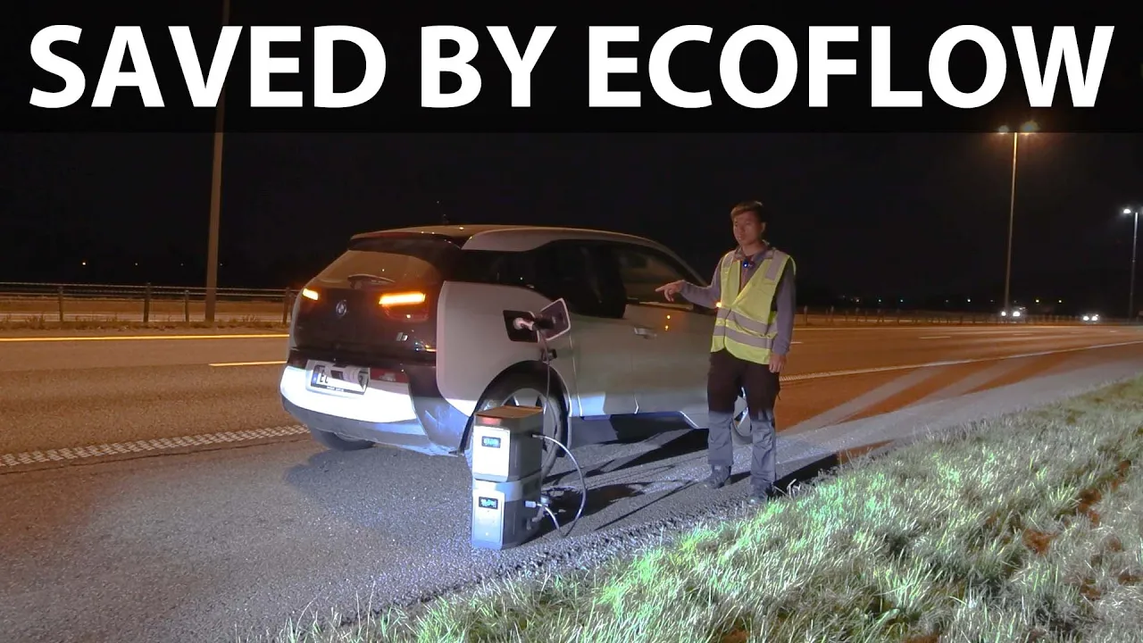 I rescued a woman who ran out of juice in BMW i3
