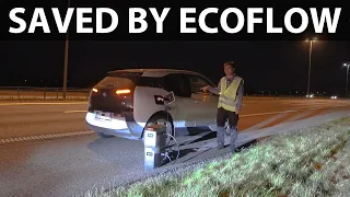 I rescued a woman who ran out of juice in BMW i3