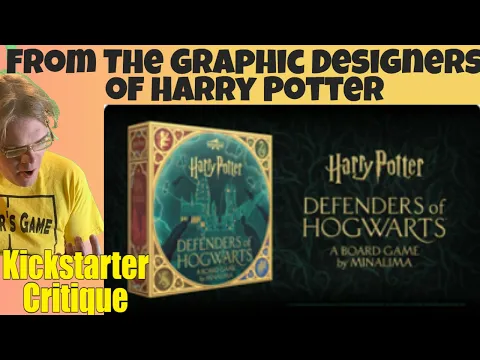 Defenders of Hogwarts: a board game by MinaLima (D-) $28 Box Sleeves? Kickstarter Critique Review
