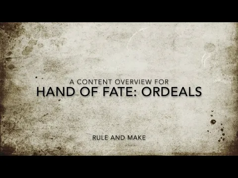 Hand of Fate Ordeals from Rule and Make (Kickstarter): Content Overview
