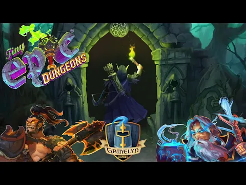 Tiny Epic Dungeons playthrough with Grok'Ull and Gerrund the Blue (+Potions and Perils)