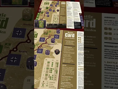Battle Card Market Garden | WW2 Wargame | Quick Board Game Review #boardgame #boardgames