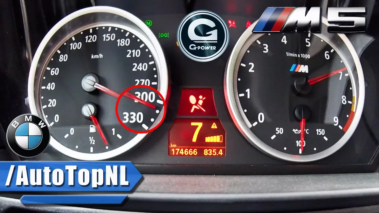 650HP BMW M5 V10 BI-SUPERCHARGED ACCELERATION 310km/h by AutoTopNL