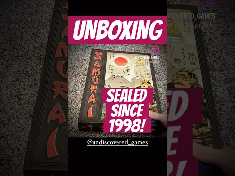 First Edition Unboxing! Samurai Board Game by Reiner Knizia (Video from 2021) #boardgames #boardgame