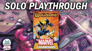 Marvel Champions: Wolverine vs Magneto Solo Playthrough