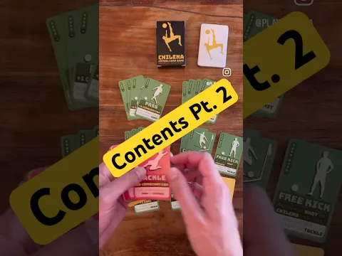 𝑪𝑯𝑰𝑳𝑬𝑵𝑨 Fútbol Card Game — Contents Pt. 2 #soccer #football #cardgame #kickstarter