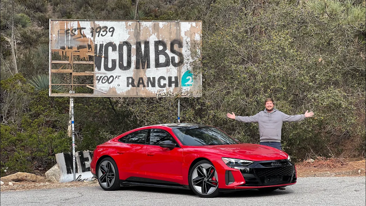 This Is The Electric Audi RS e-tron GT And We Take It For A Blast In The Canyons!