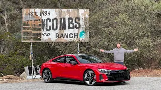 This Is The Electric Audi RS e-tron GT And We Take It For A Blast In The Canyons!