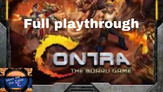 Contra the Board Game Full Playthrough