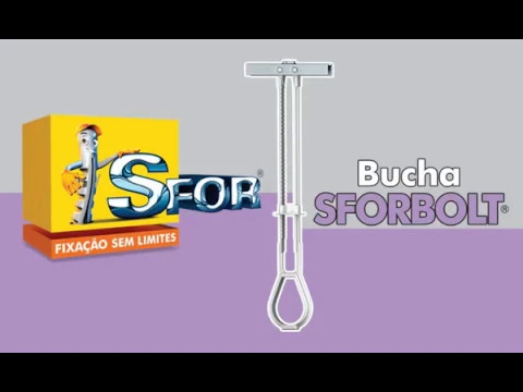 Bucha Nylon para Drywall 13mm com Parafuso SFORBOLT Sforplast 10 peças