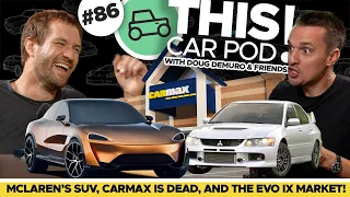 Hoovies Garage Joins! New McLaren SUV, Ford Lightning Canceled & CarMax Collapse? THIS CAR POD! EP86