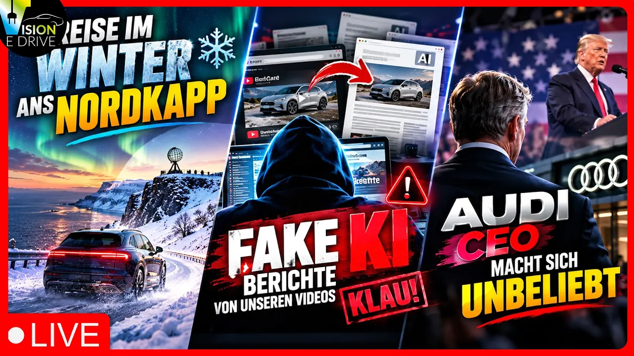 KI Berichte aus Videos, Community Treff, Döllner, Nordkapp 27, Tests 2027  - Vision E Drive LIVE🔴