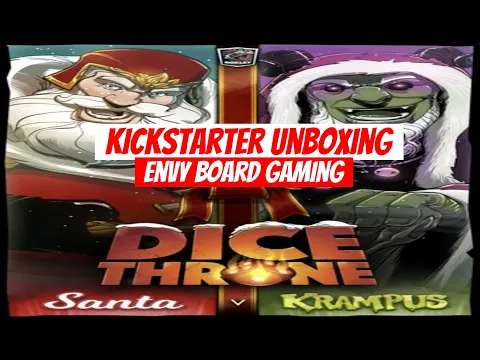 Kickstarter Unboxing: Dice Throne Santa vs Krampus