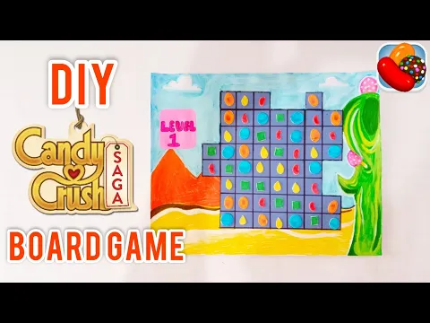 DIY CANDY CRUSH board game MAKING | Teen Craft