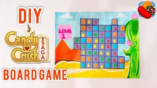 DIY CANDY CRUSH board game MAKING | Teen Craft